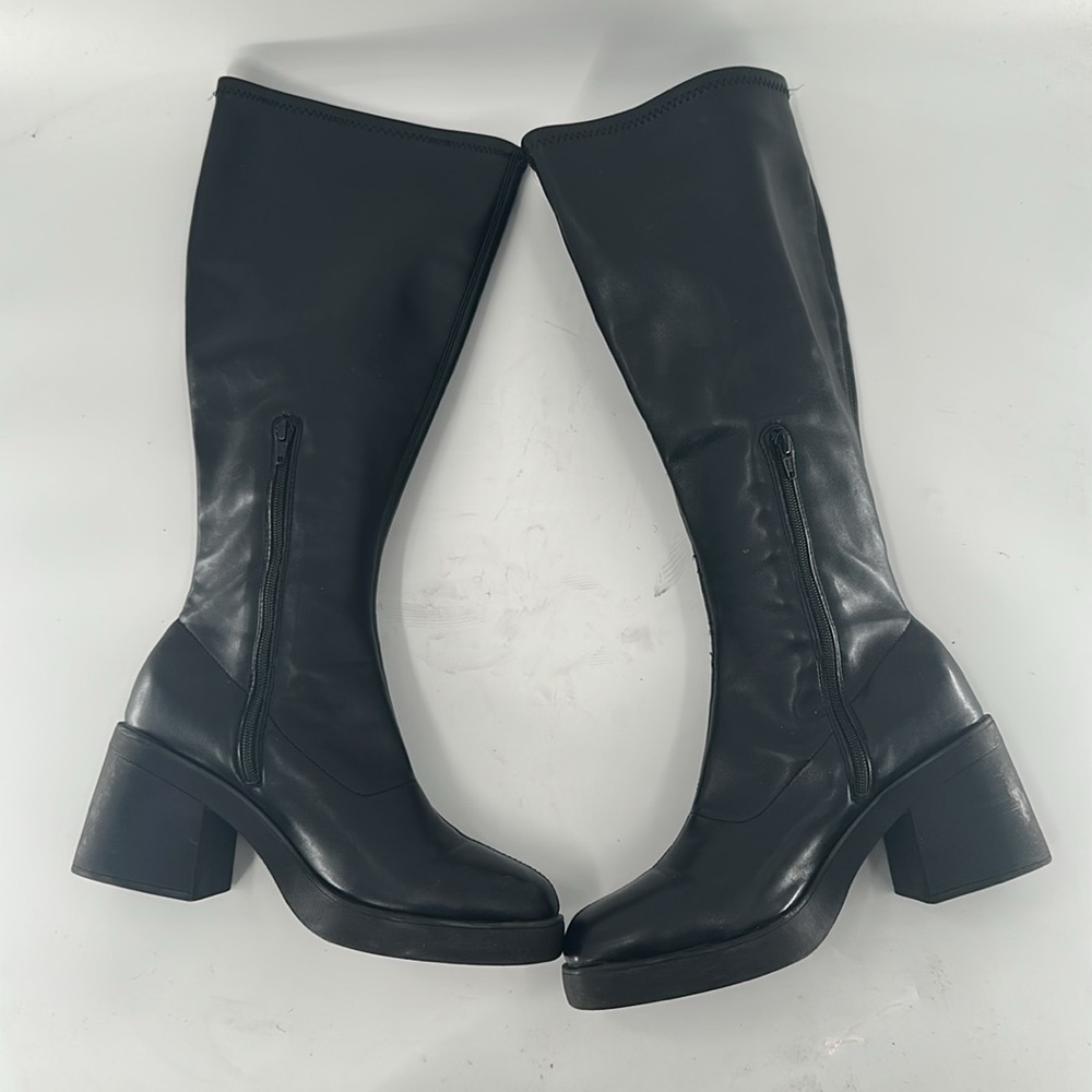Women’s Black Riding Boots - Picture 6 of 8